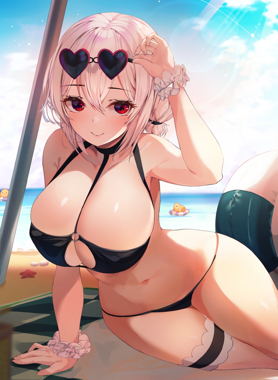 azur_lane bikini garter megane munseonghwa sirius_(azur_lane) swimsuits