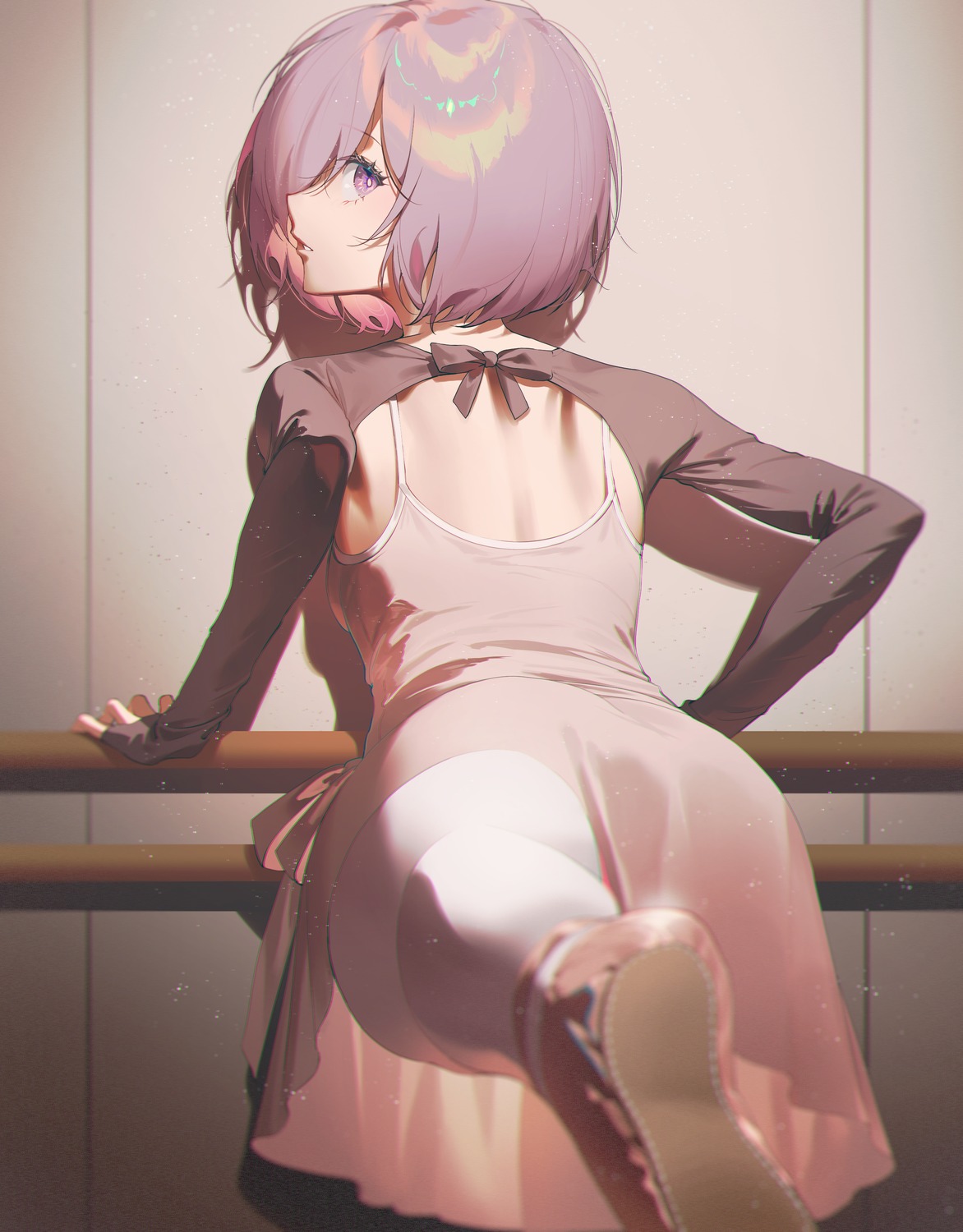 ass dress fajyobore fate/grand_order mash_kyrielight pantyhose