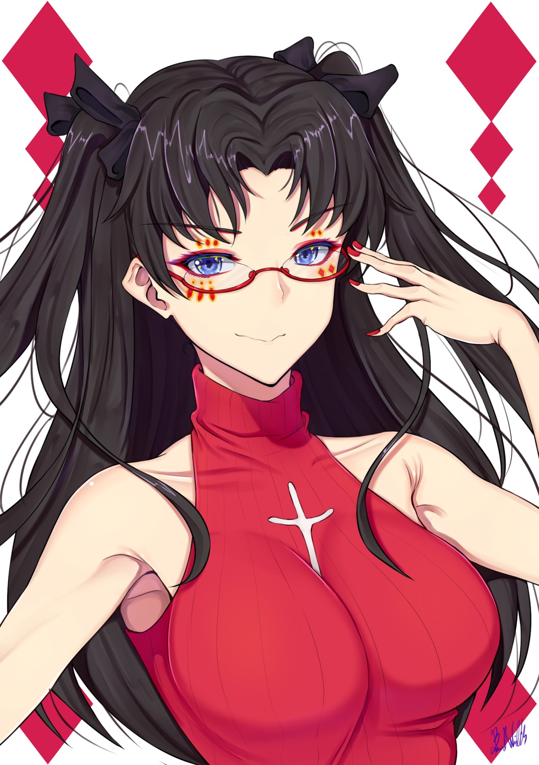 band-width fate/stay_night megane toosaka_rin