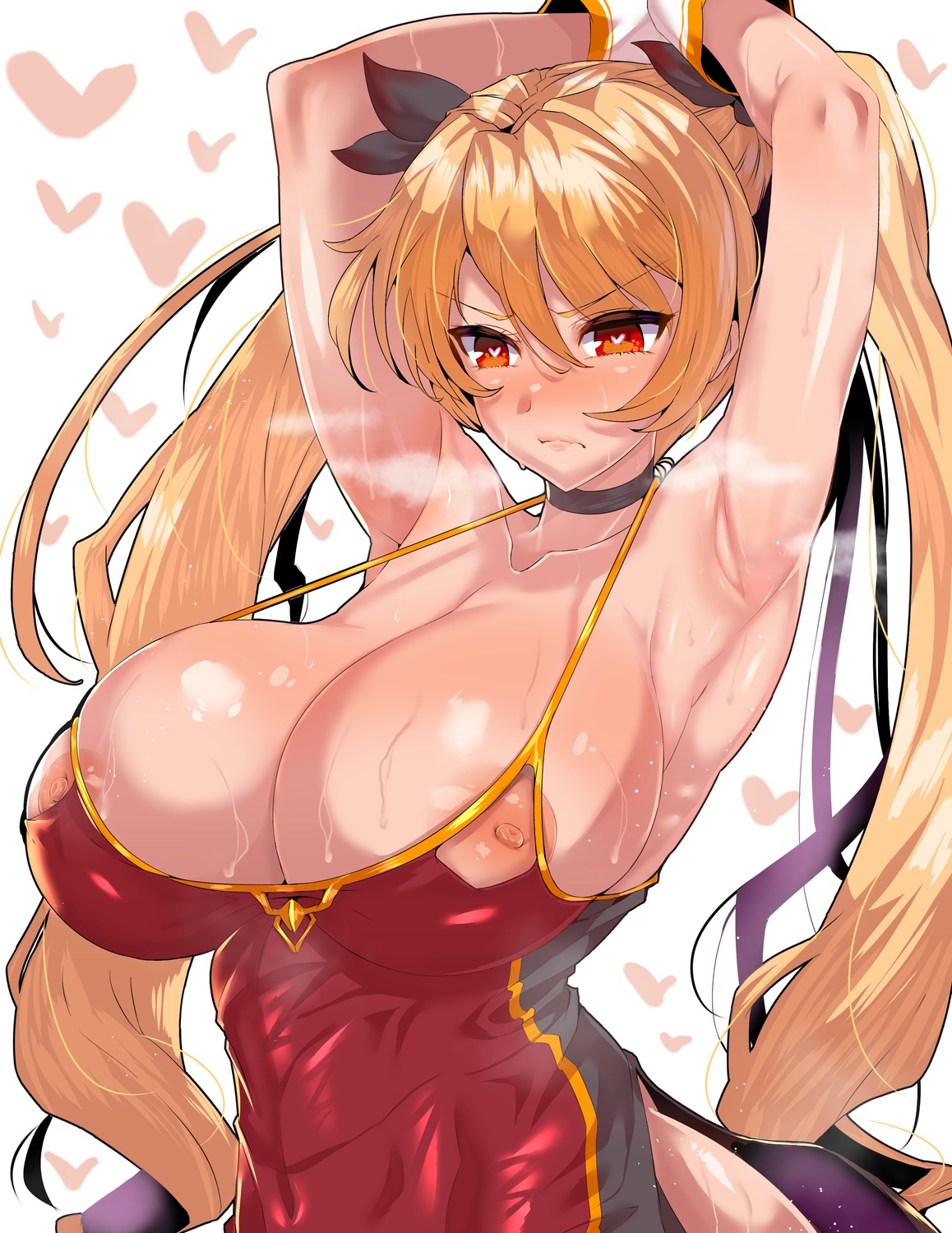 azur_lane nelson_(azur_lane) nipples no_bra torn_clothes wakura_(gcdan)