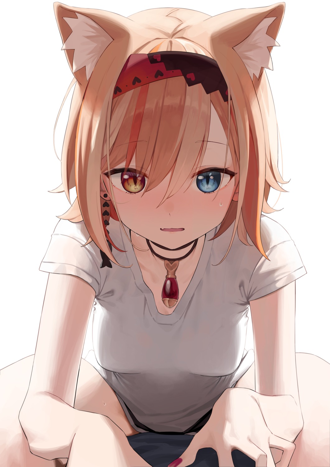 animal_ears heterochromia nekomimi syhan