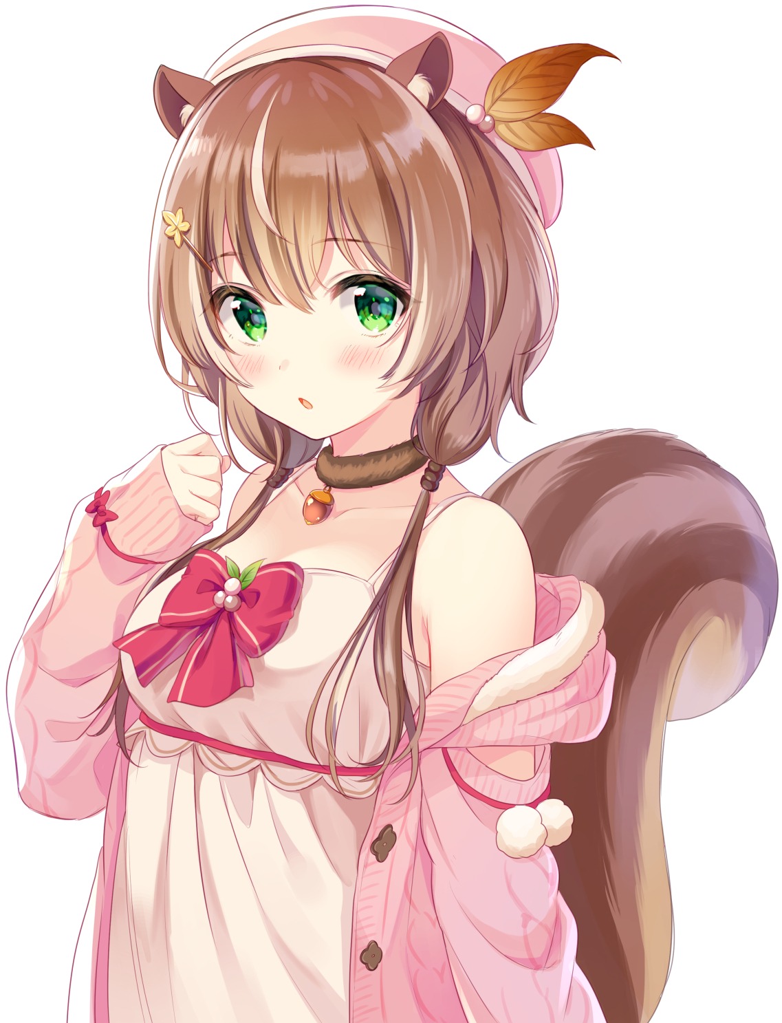 animal_ears ayunda_risu hololive hololive_indonesia sweater tail yatomi