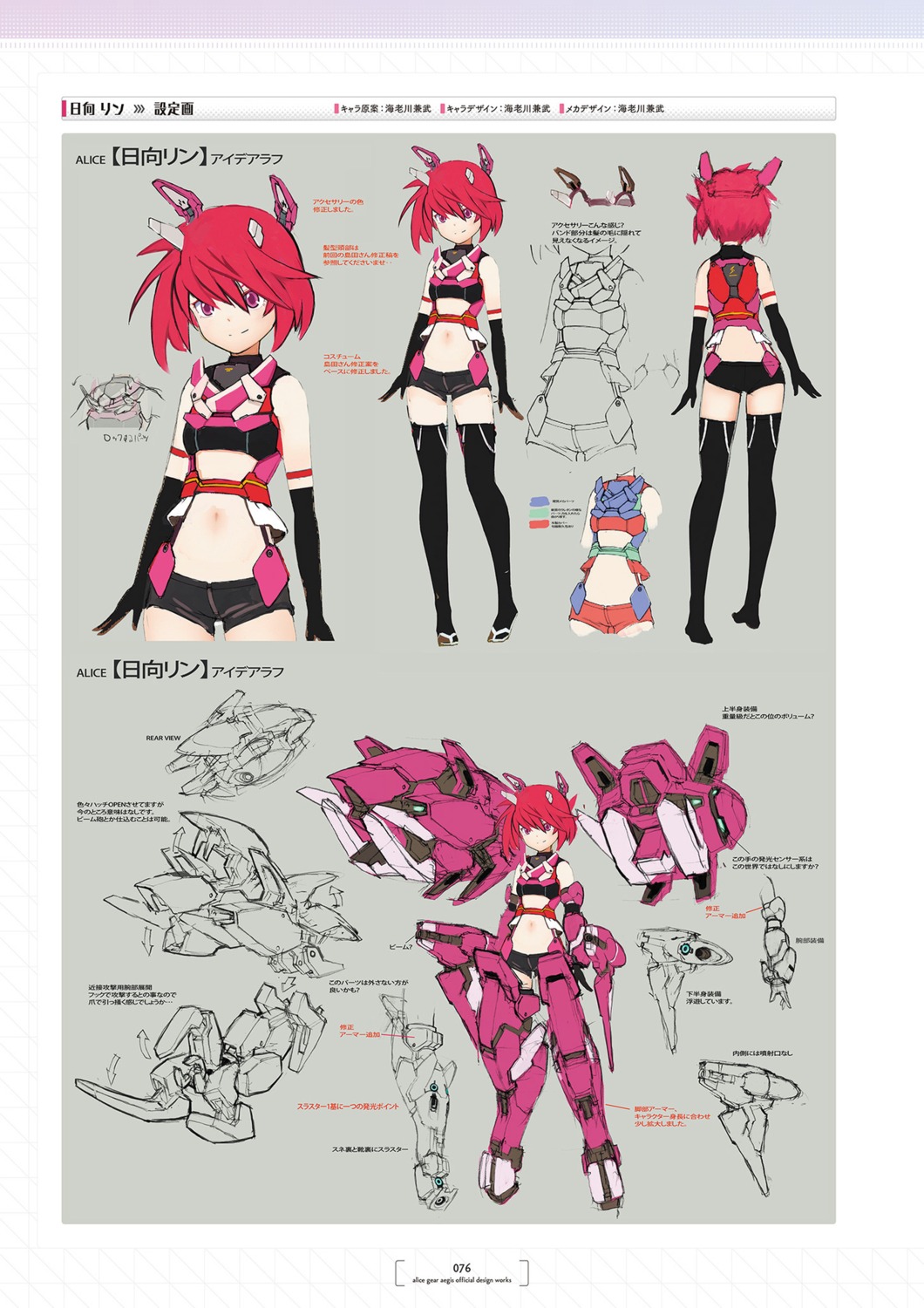alice_gear_aegis character_design ebikawa_kanetake himukai_rin thighhighs weapon