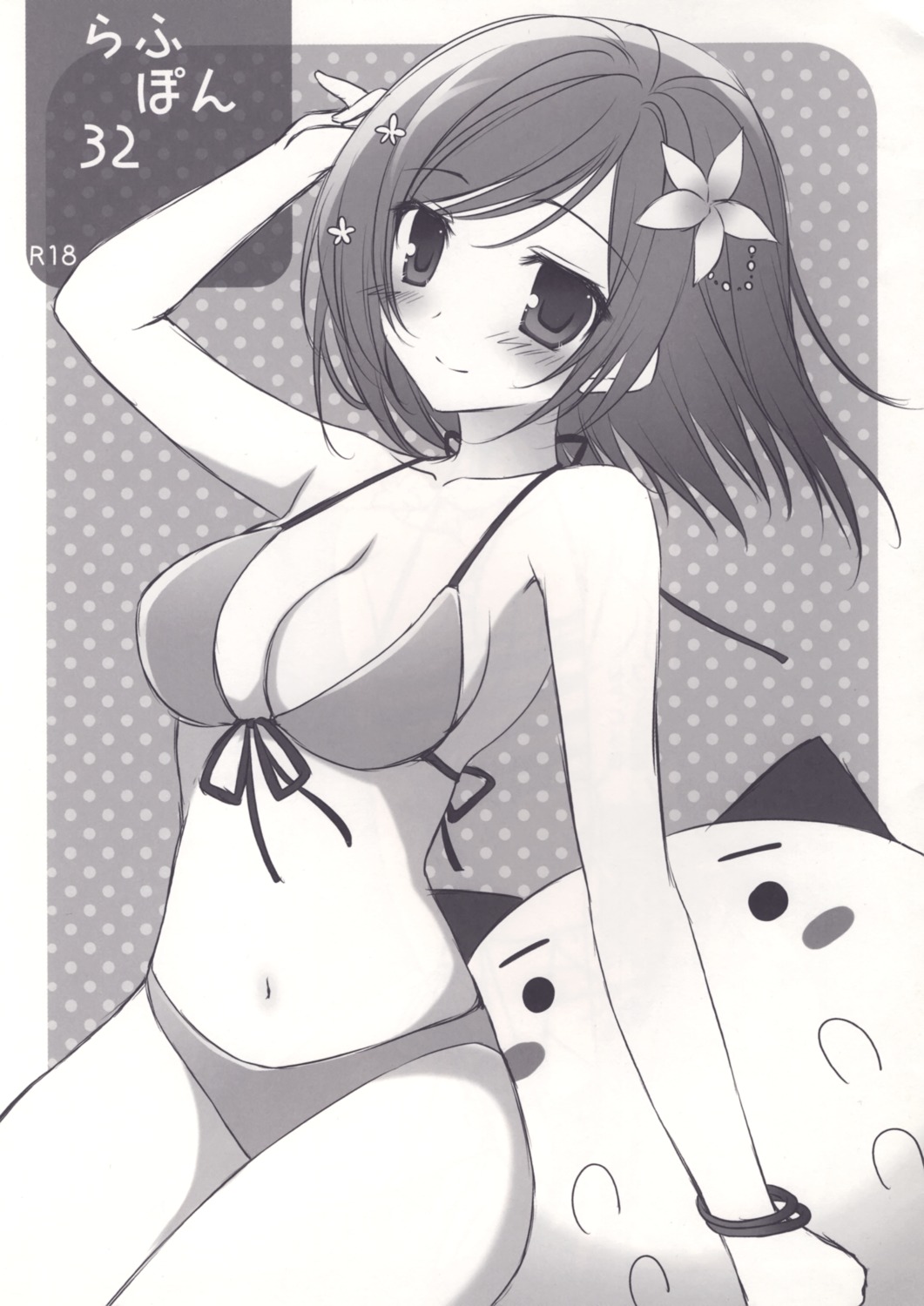 bikini matsurija monochrome nanaroba_hana swimsuits