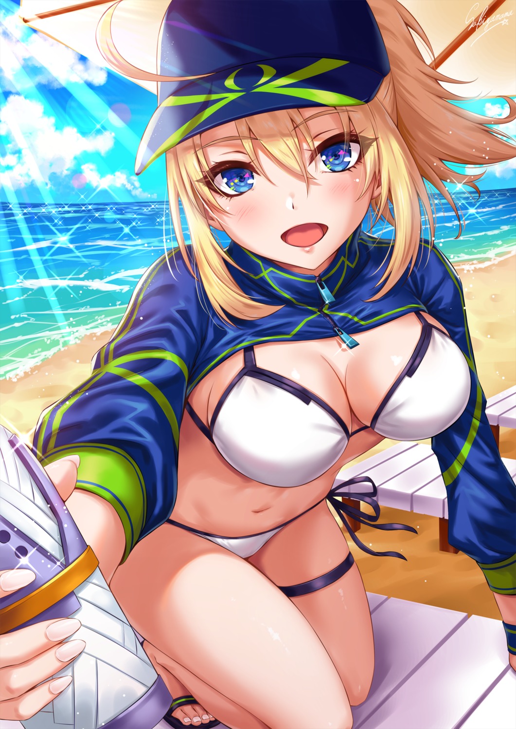 bikini fate/grand_order garter heroine_xx sakiyamama swimsuits