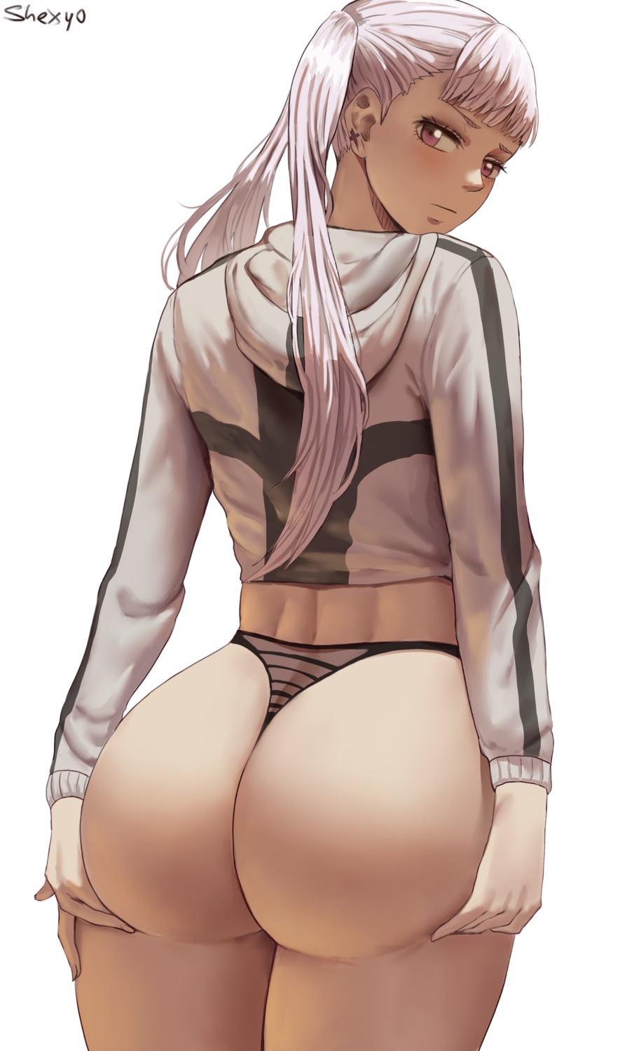 ass black_clover noelle_silva pantsu shexyo shimapan thong