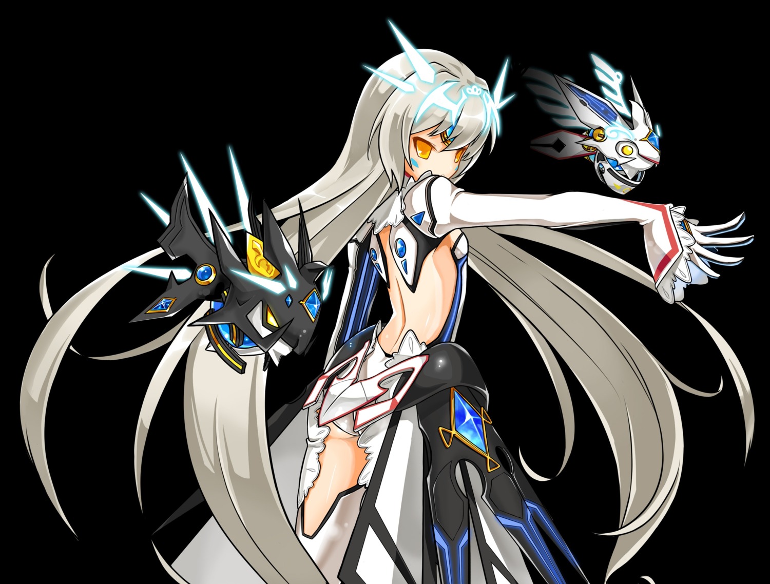 elsword eve_(elsword) thighhighs