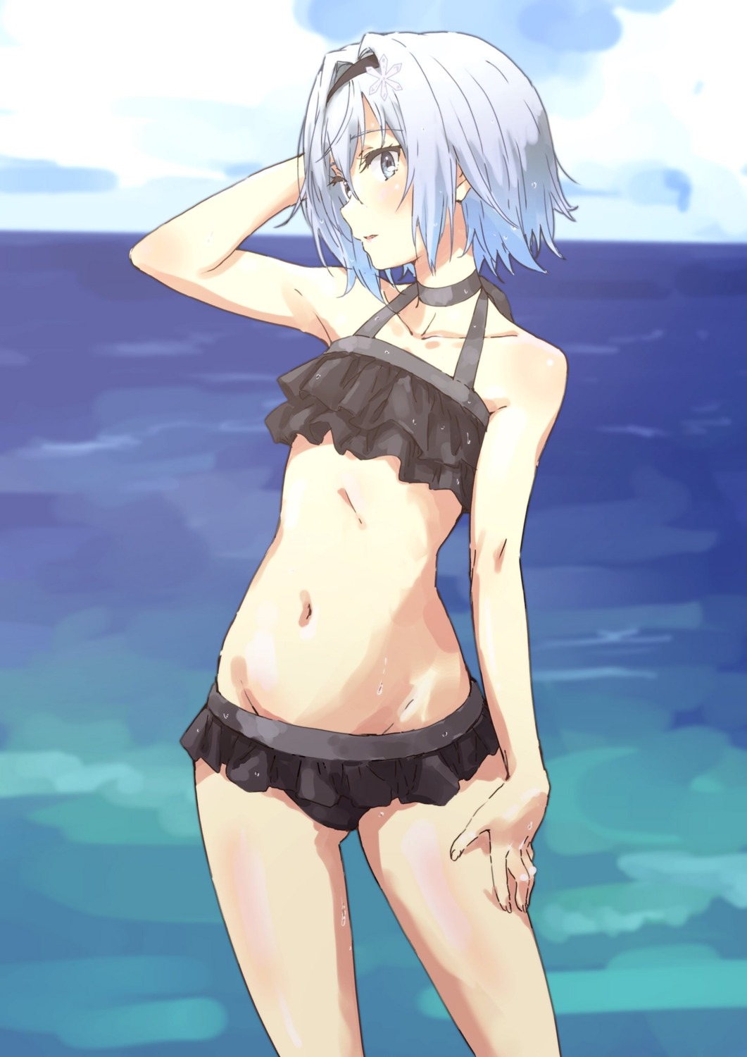 bikini nakamura_kou ryuuou_no_oshigoto! sora_ginko swimsuits