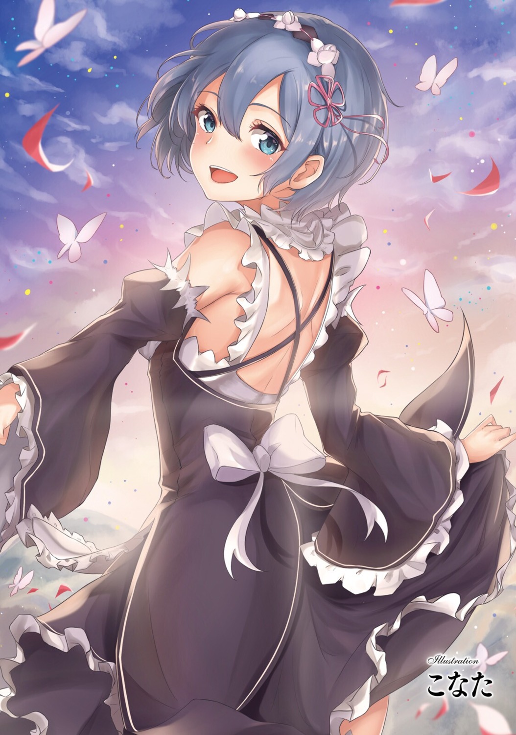 konata maid re_zero_kara_hajimeru_isekai_seikatsu rem_(re_zero)