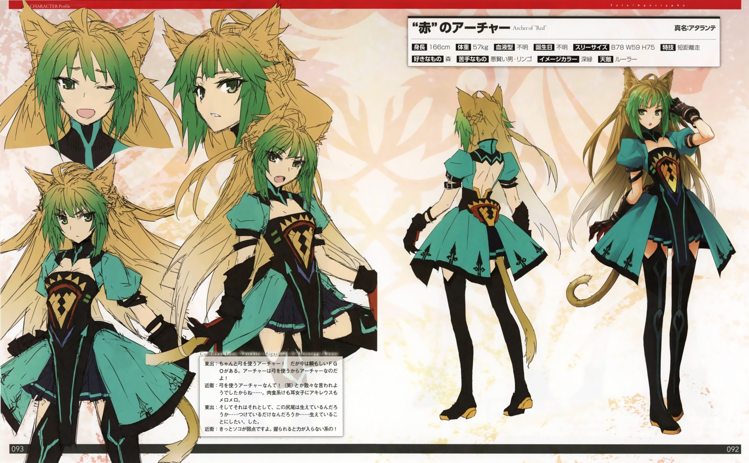 animal_ears archer_of_red character_design dress fate/apocrypha fate/stay_night konoe_ototsugu no_bra stockings tail thighhighs