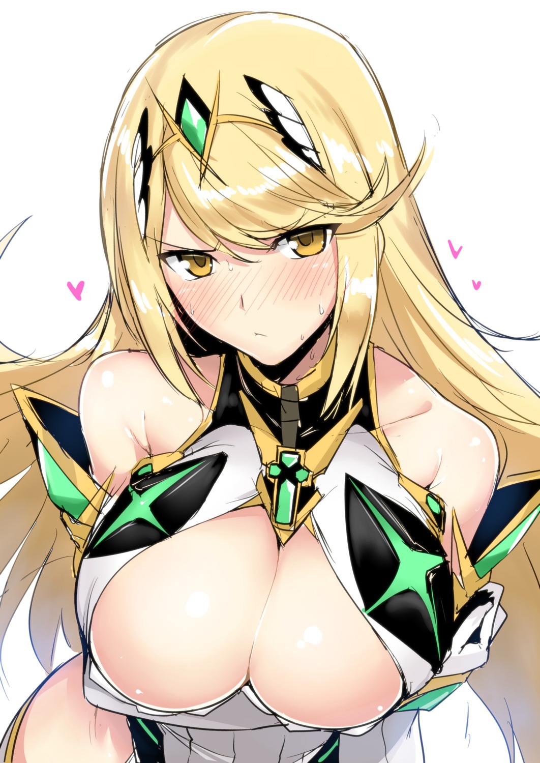 breast_hold cleavage halcon hikari_(xenoblade_2) sketch xenoblade xenoblade_chronicles_2