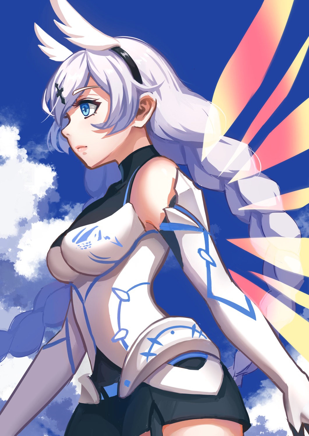 armor benghuai_xueyuan chu_(276634130) honkai_impact kiana_kaslana wings