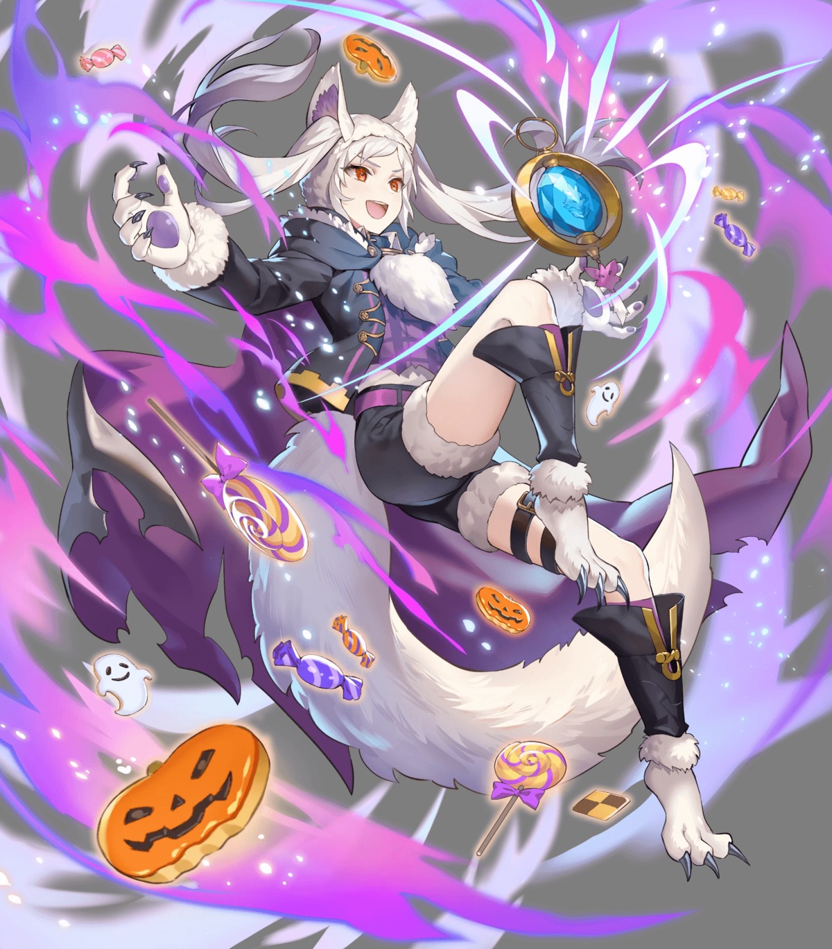 animal_ears daraen female_my_unit_(fire_emblem:_kakusei) fire_emblem fire_emblem_heroes fire_emblem_kakusei garter halloween nintendo robin_(fire_emblem) tail teffish torn_clothes