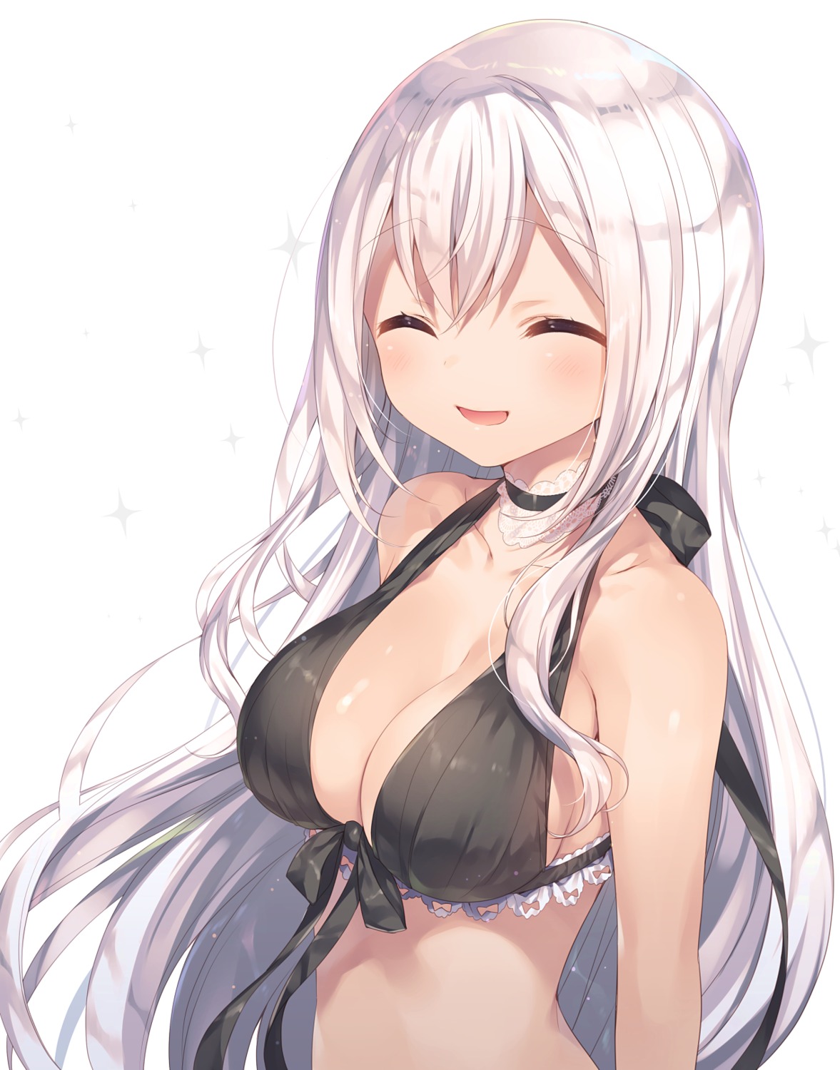 bikini_top cleavage komeshiro_kasu swimsuits