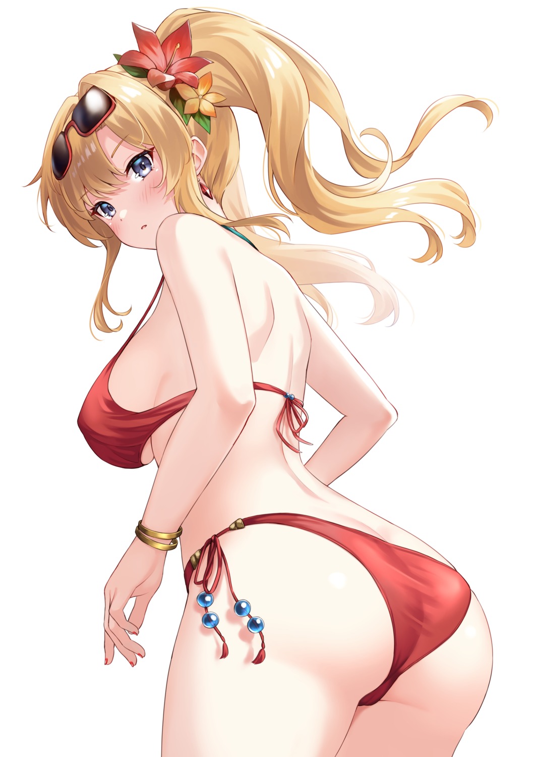 ass bikini cameltoe granblue_fantasy megane sebu_illust swimsuits thong zeta_(granblue_fantasy)