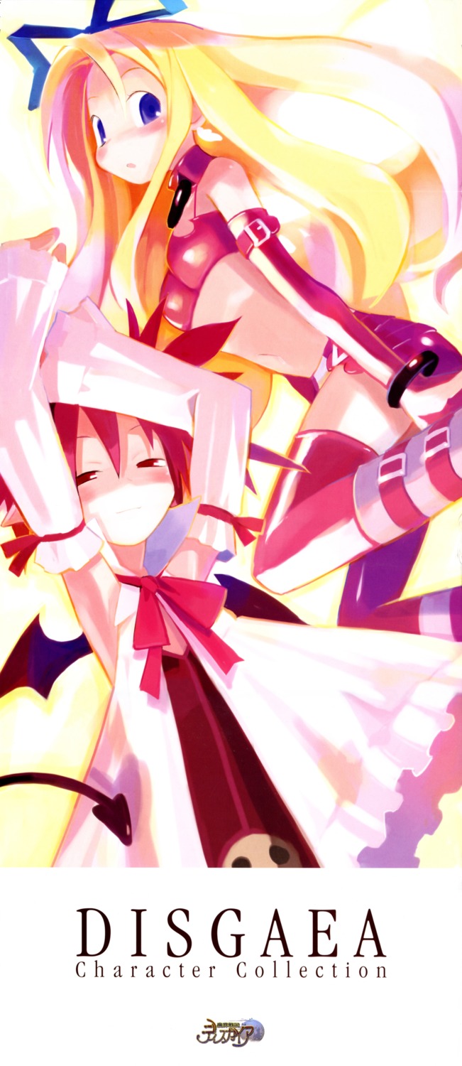 disgaea etna flonne harada_takehito pointy_ears thighhighs