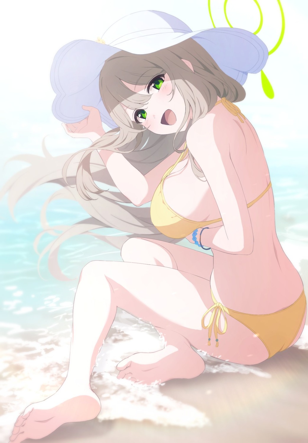 ass bikini blue_archive halo izayoi_nonomi jpeg_artifacts keita_(kta0) swimsuits