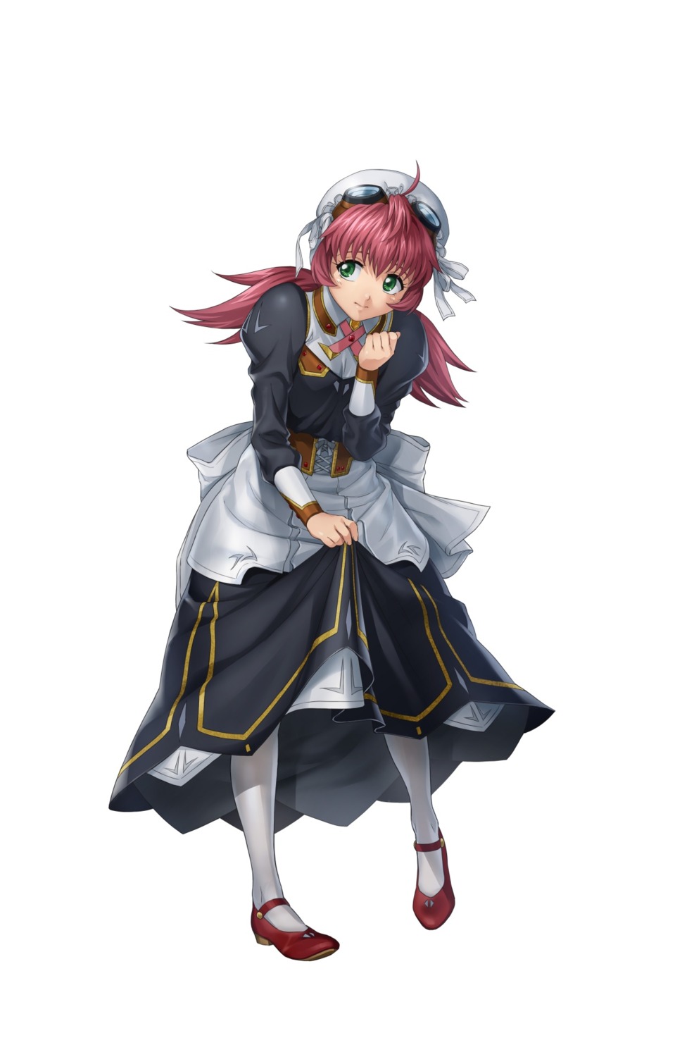 heels maid skirt_lift super_robot_wars super_robot_wars_og tagme