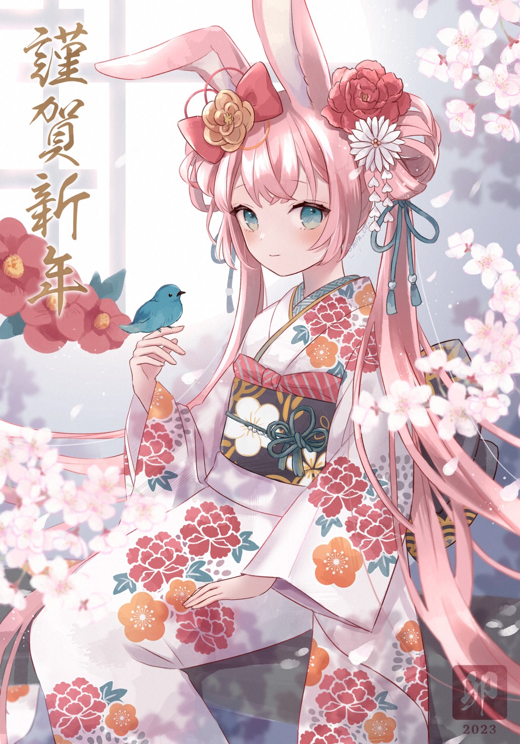 animal_ears bunny_ears kimono myaco9