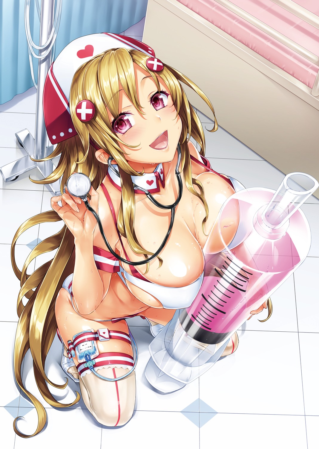 digital_version garter hisasi no_bra nurse pantsu thighhighs