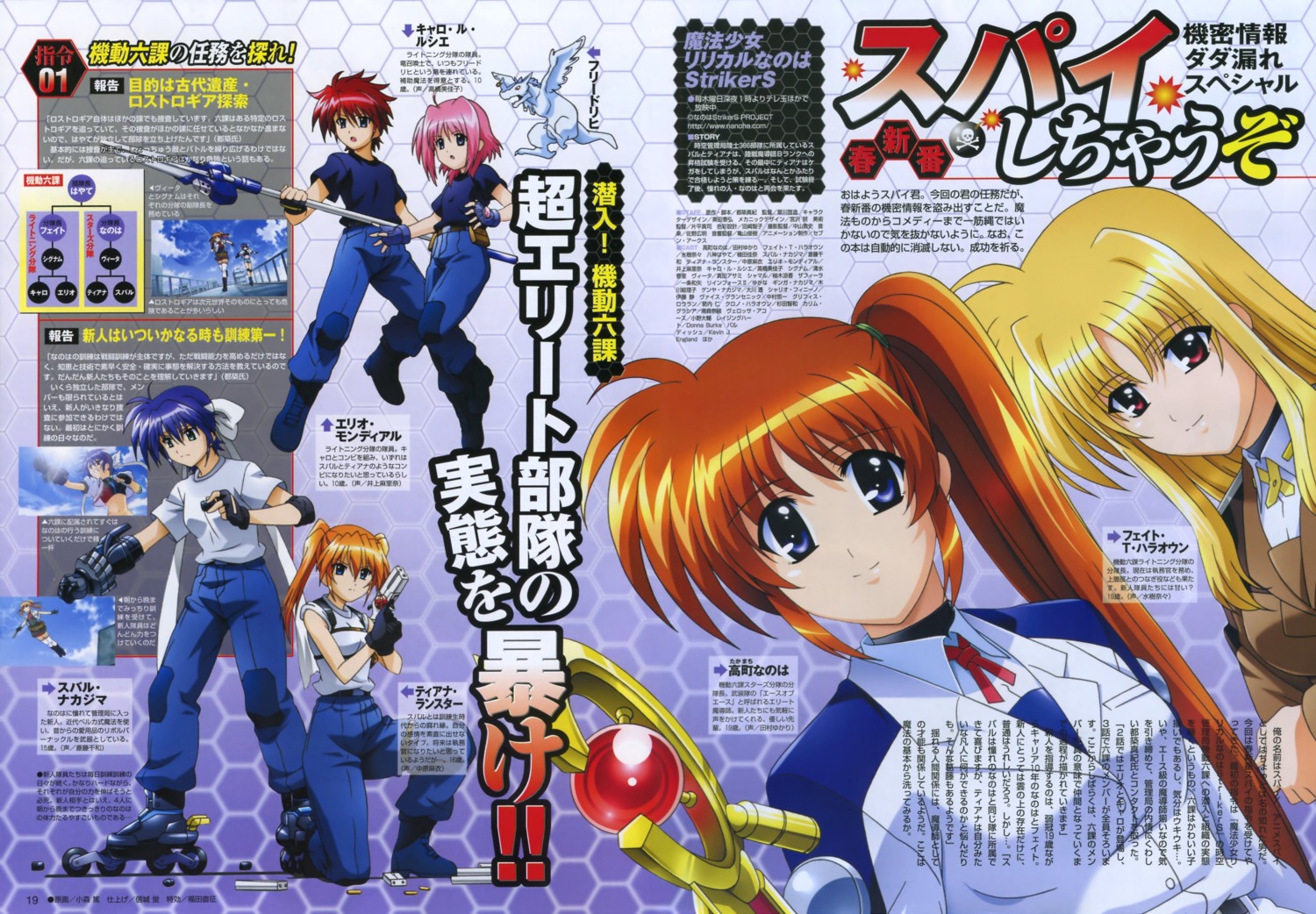 caro_ru_lushe erio_mondial fate_testarossa komori_atsushi mahou_shoujo_lyrical_nanoha mahou_shoujo_lyrical_nanoha_strikers subaru_nakajima takamachi_nanoha teana_lanster