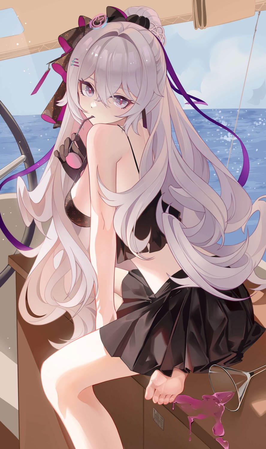 ai_dongdong benghuai_xueyuan bikini_top bronya_zaychik honkai_impact megane swimsuits