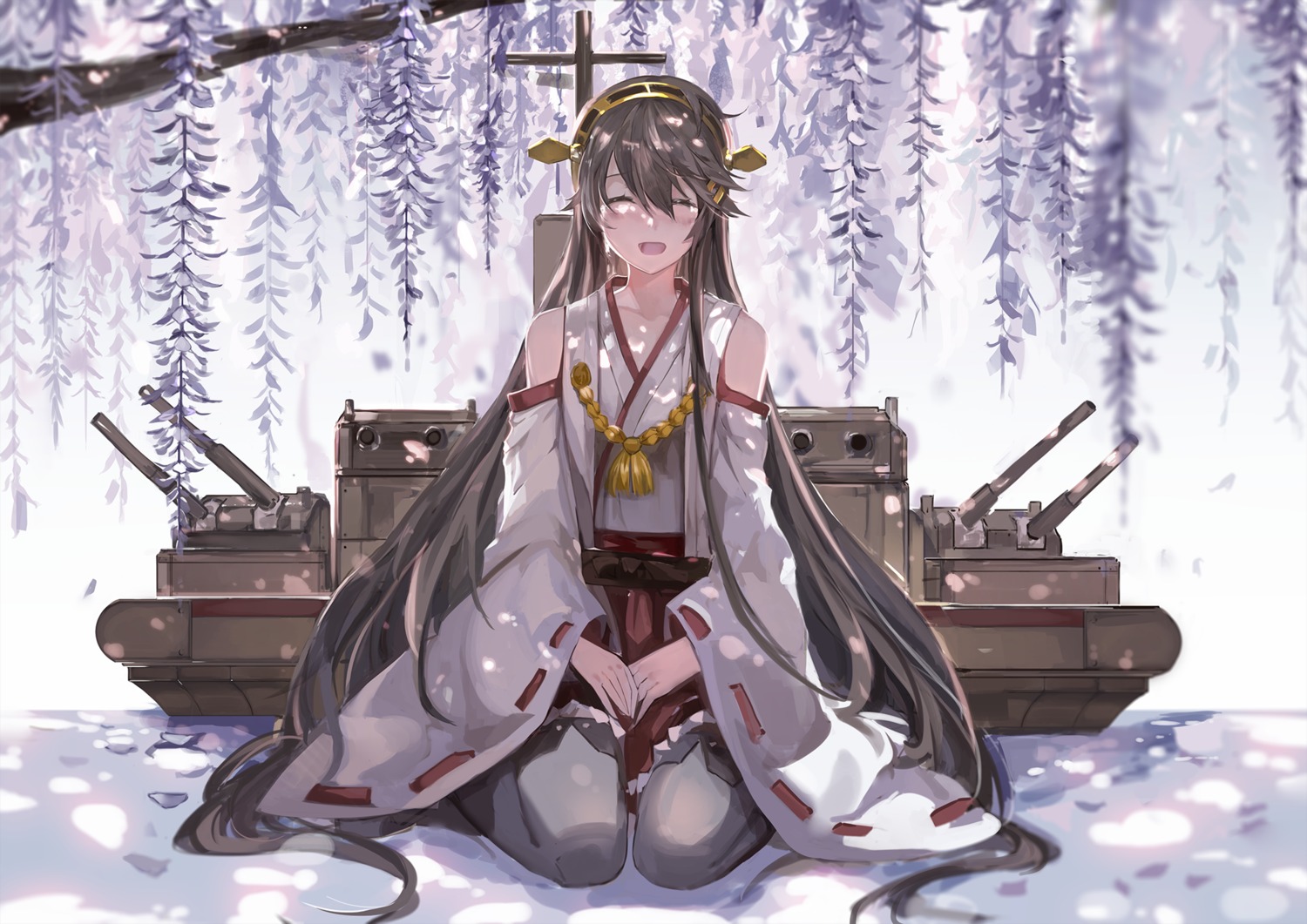 Saberiii Kantai Collection Haruna Kancolle Japanese Clothes Thighhighs Yande Re