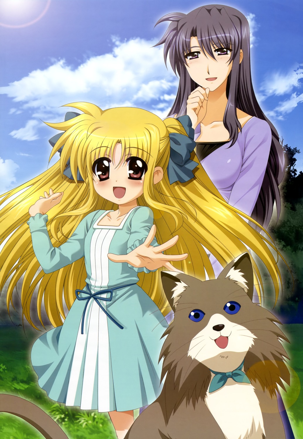 alicia_testarossa higa_yukari mahou_shoujo_lyrical_nanoha neko precia_testarossa