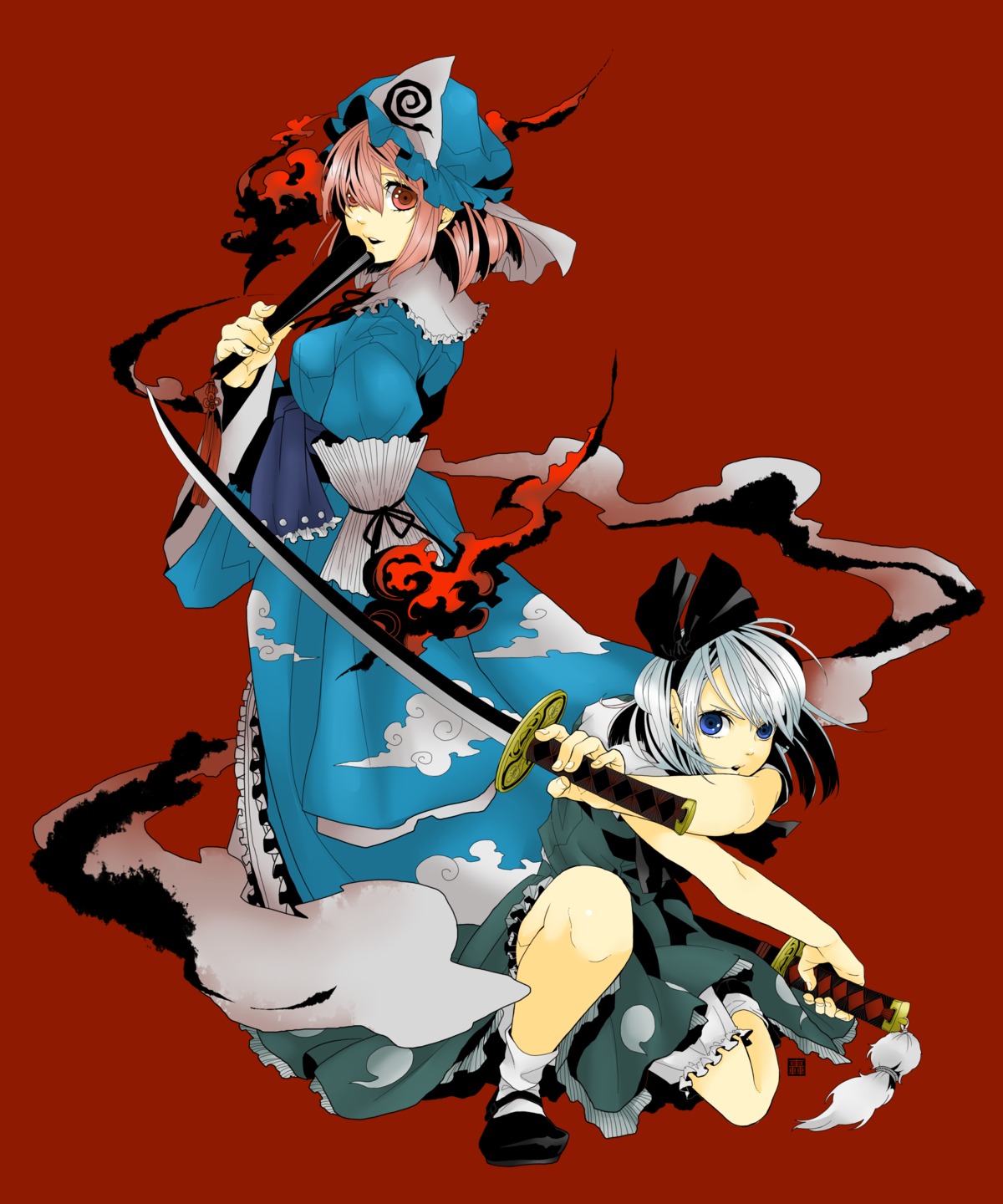 konpaku_youmu saigyouji_yuyuko todoroki_sora touhou