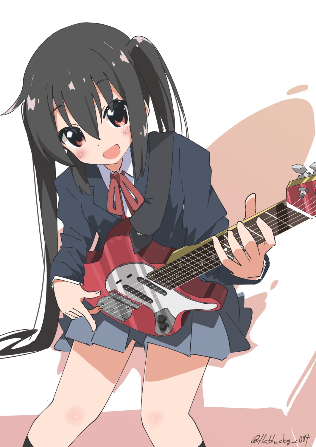 cynical_(llcbluckg_c004) guitar k-on! nakano_azusa seifuku
