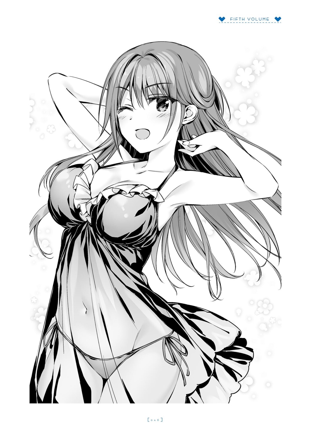 boku_no_kanojo_sensei fujiki_maka lingerie monochrome oryou pantsu see_through string_panties