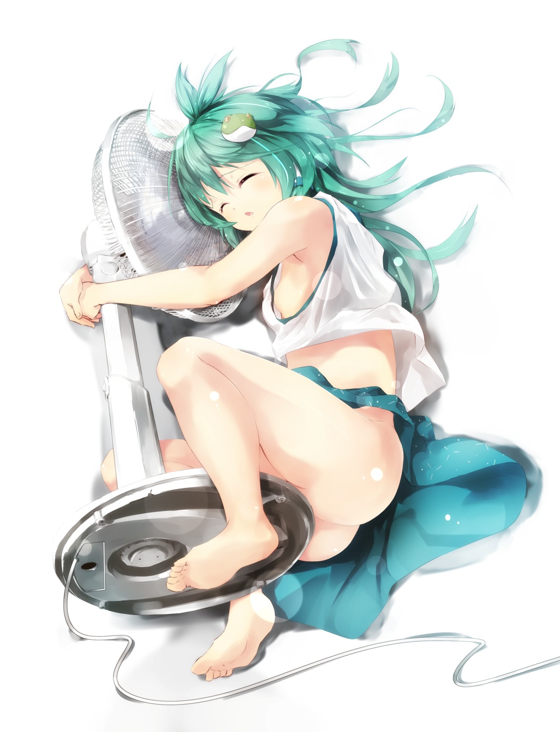 baanin kochiya_sanae no_bra nopan touhou