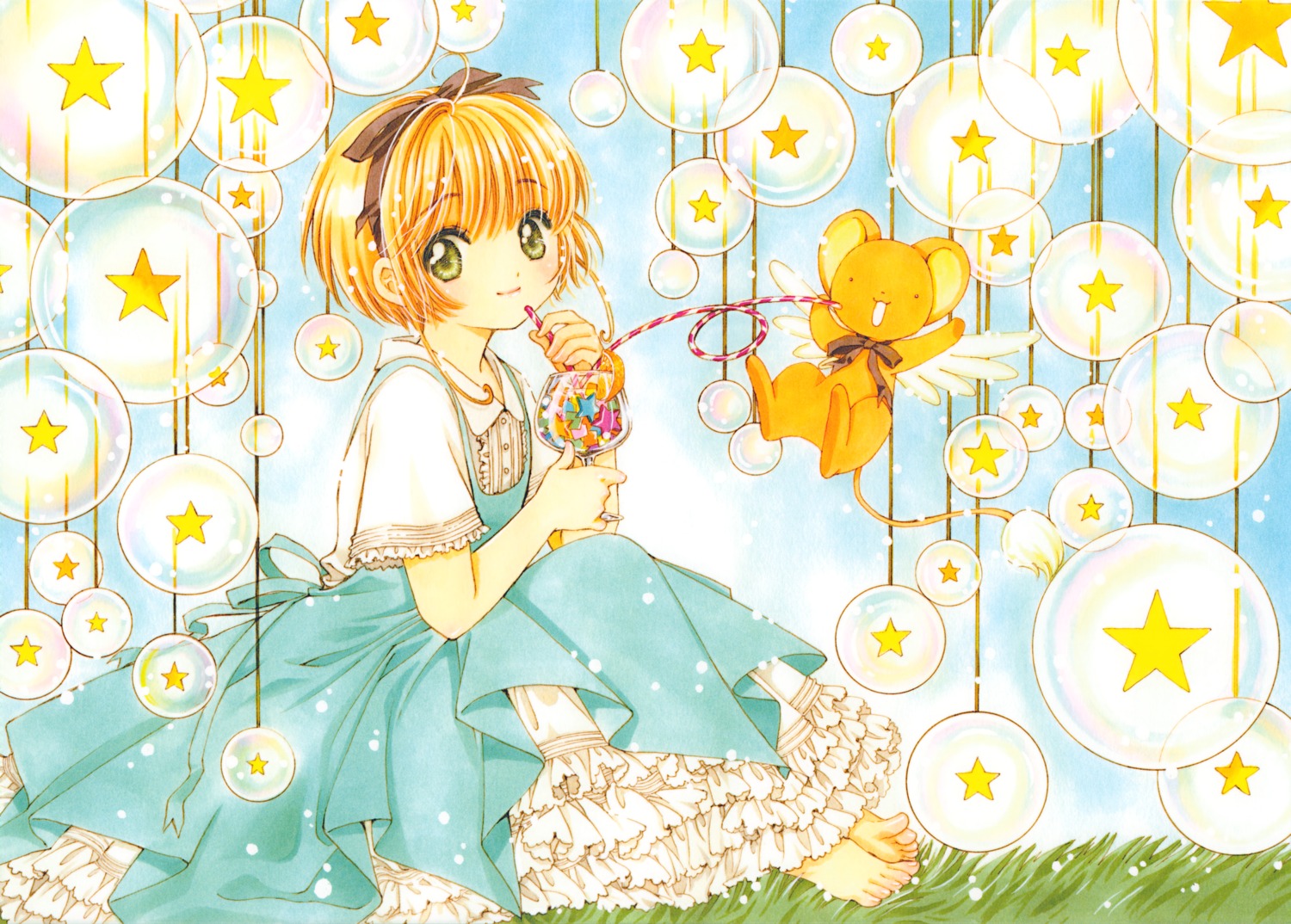 card_captor_sakura clamp dress kerberos kinomoto_sakura