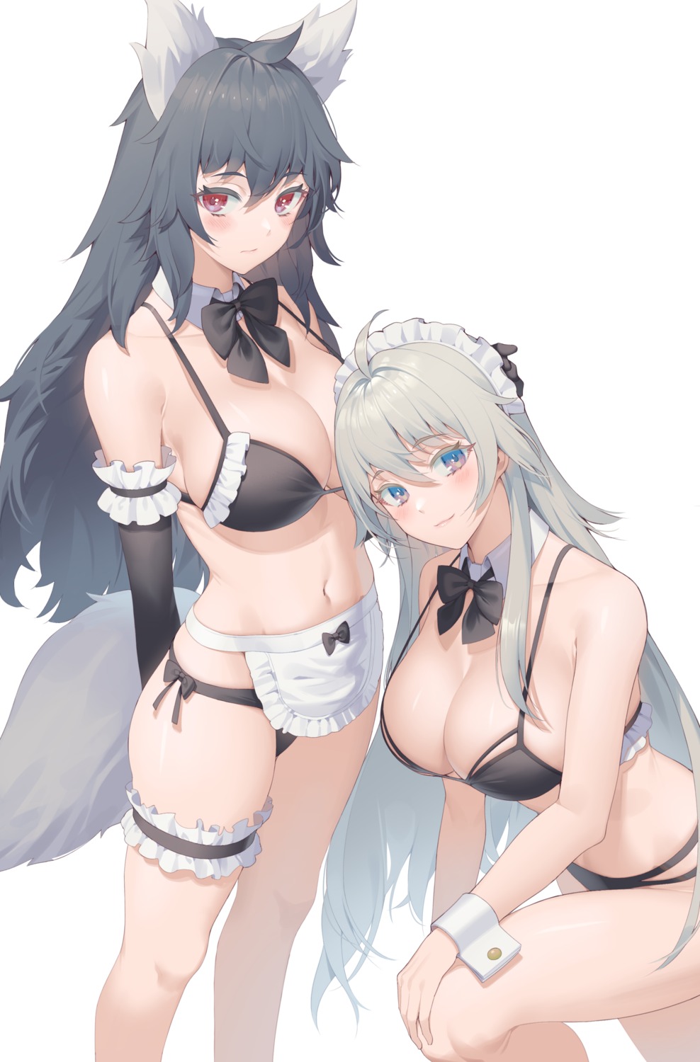 animal_ears bikini garter hop3 maid swimsuits