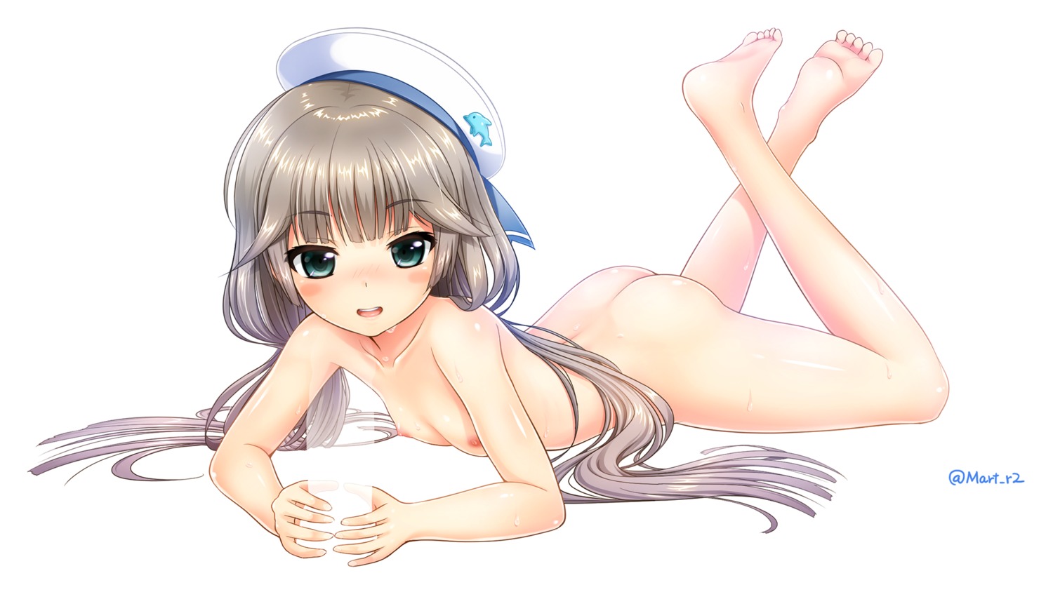 ass feet kantai_collection loli mikura_(kancolle) moyashi_(mart) naked nipples