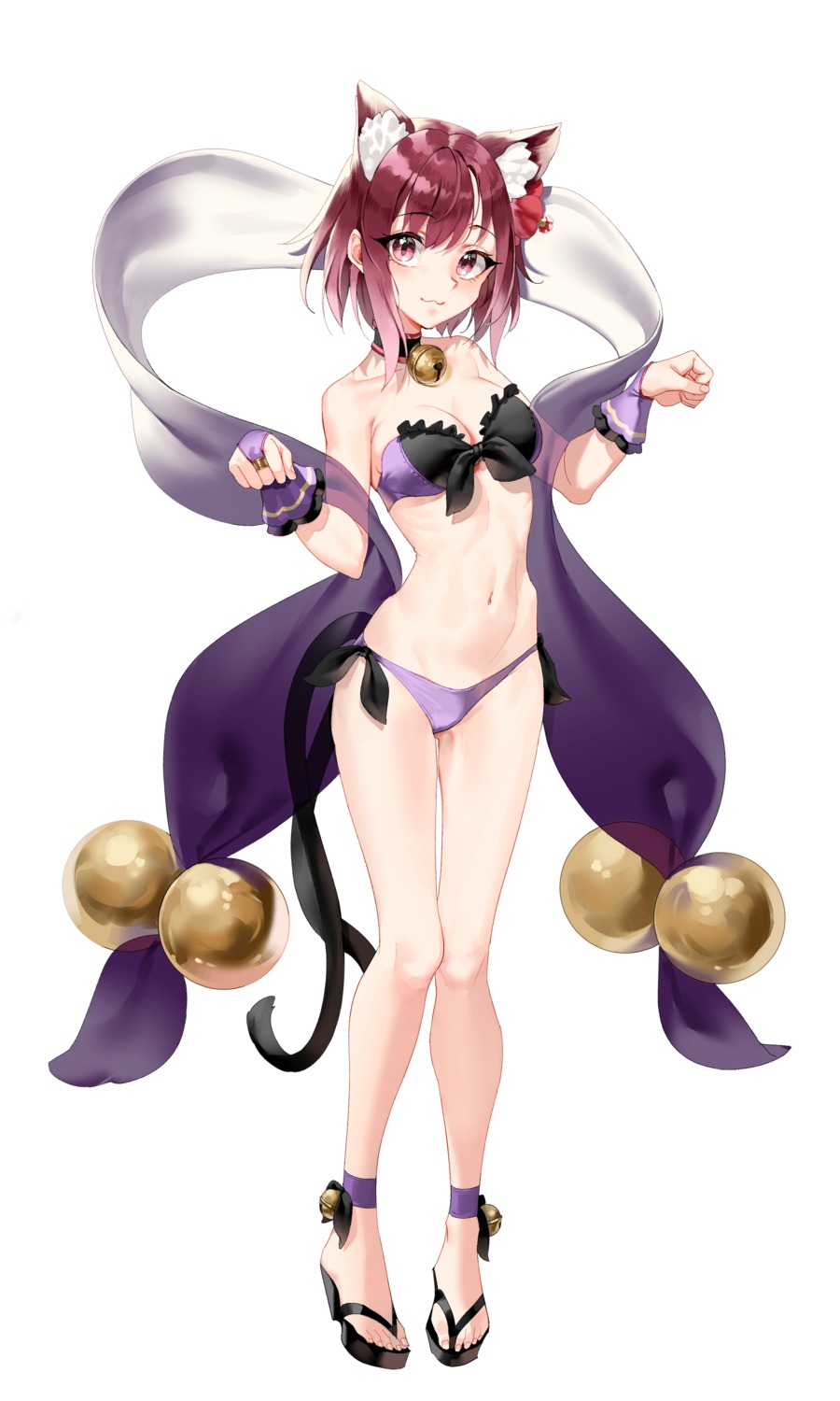 animal_ears bikini gdd_(vkejr702) heels miyasaka_tamaki princess_connect princess_connect!_re:dive swimsuits tail