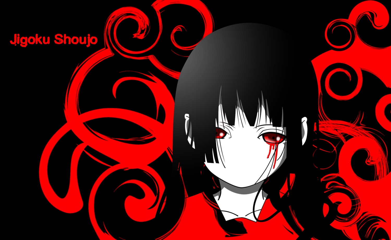 aliasing enma_ai jigoku_shoujo jpeg_artifacts wallpaper