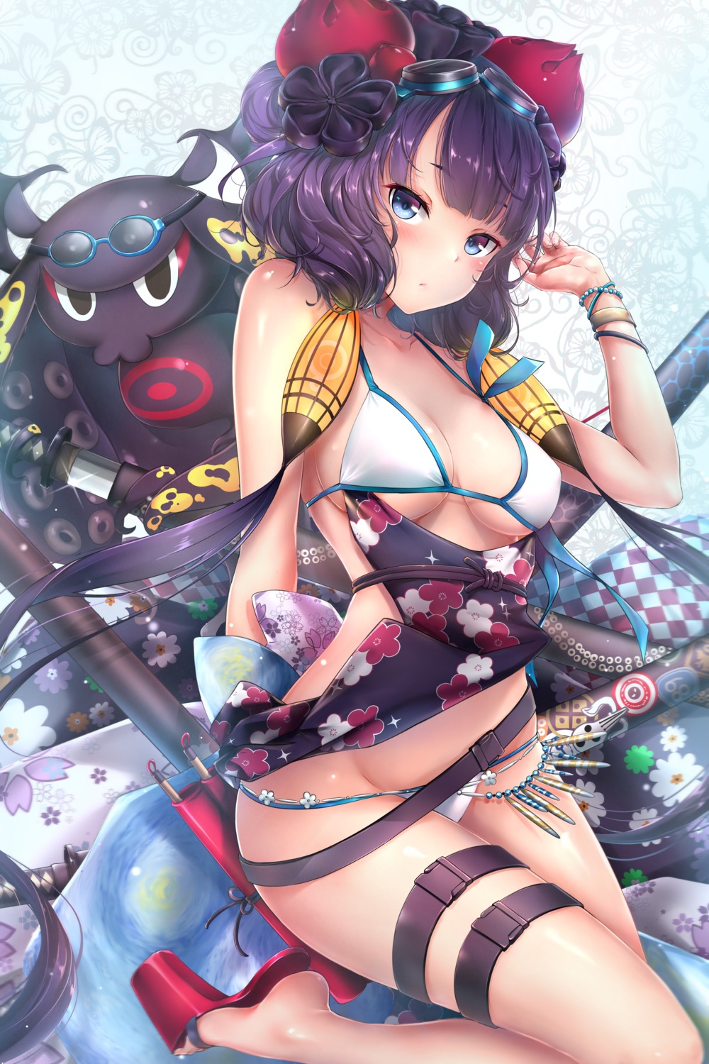 bikini fate/grand_order katsushika_hokusai_(fate) rei_kun swimsuits