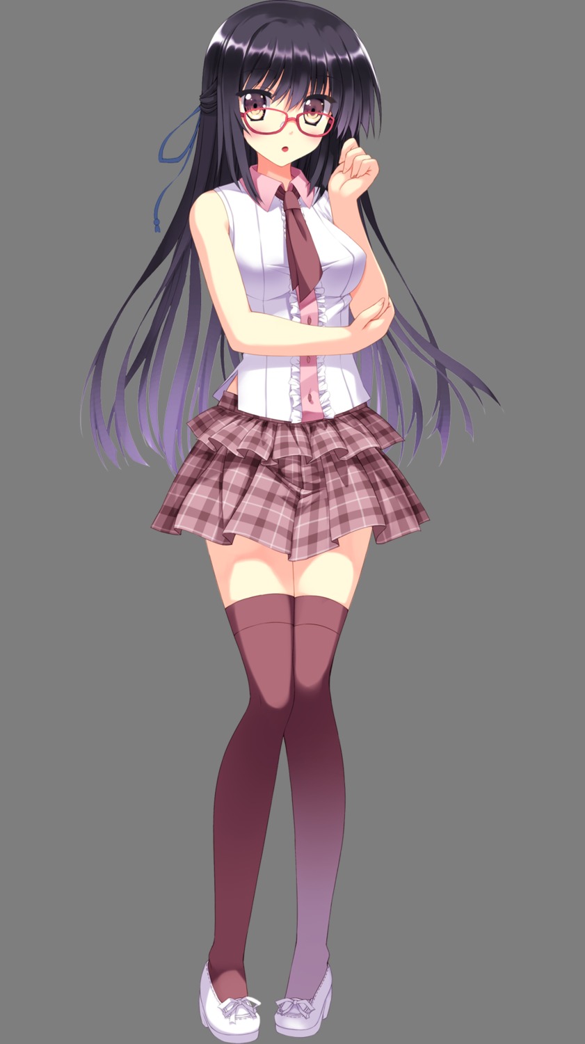 eufonie kamishiro_touko koiken_otome megane tateha thighhighs transparent_png