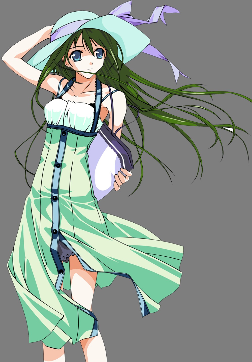 murakami_suigun natsuiro_no_sunadokei serizawa_kaho transparent_png vector_trace