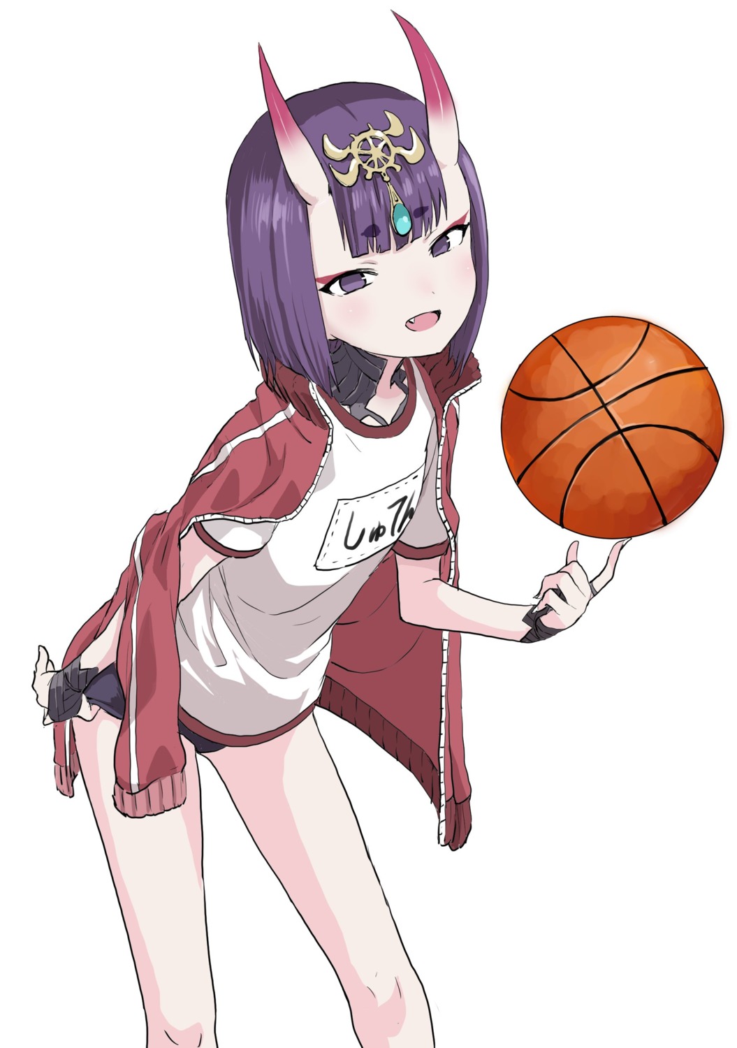 basketball buruma fate/grand_order gym_uniform horns shuten_douji_(fate/grand_order) yamamoto_souichirou