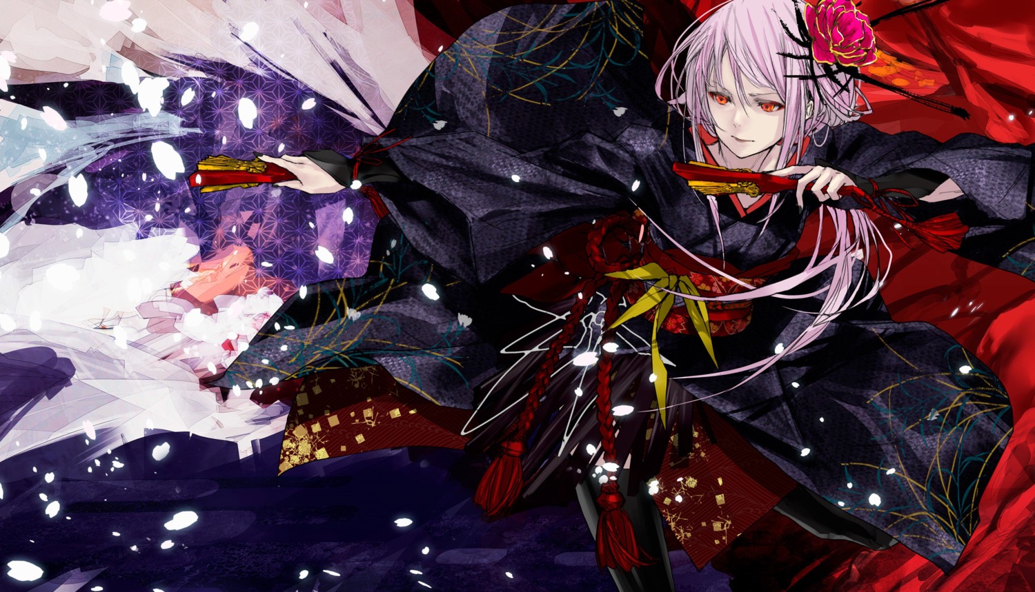 egoist japanese_clothes redjuice yuzuriha_inori