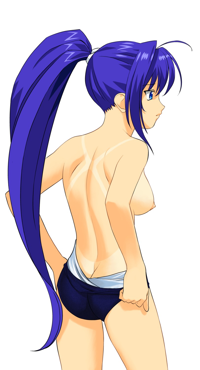 a1 hayase_mitsuki initial-g kimi_ga_nozomu_eien nipples swimsuits tan_lines topless undressing