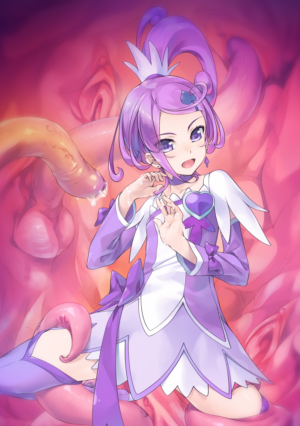 dokidoki!_precure kenzaki_makoto loli pretty_cure tentacles thighhighs wacchi