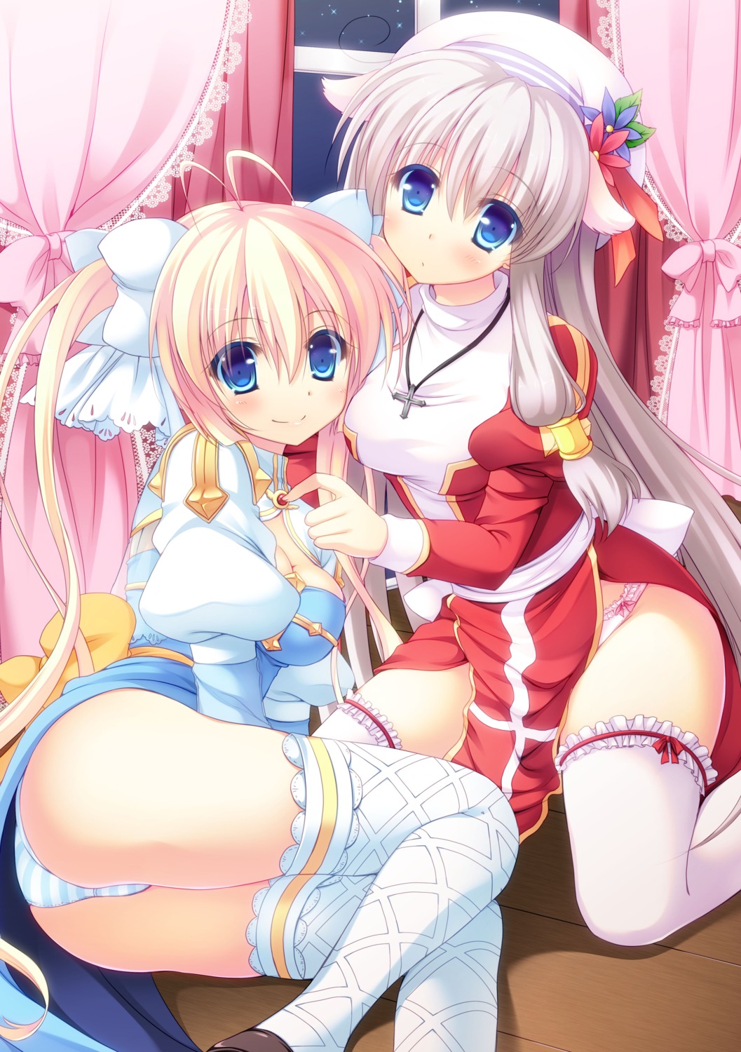 archbishop ass cleavage furukawa_lemon garter high_priest jpeg_artifacts pantsu ragnarok_online shimapan thighhighs