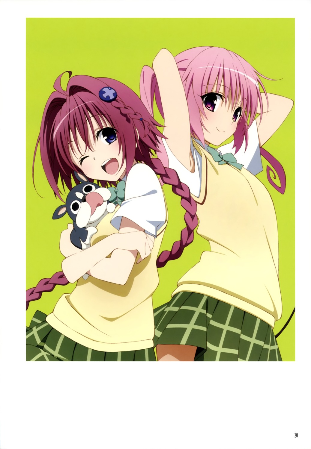 kurosaki_mea nana_asta_deviluke seifuku tail to_love_ru to_love_ru_darkness