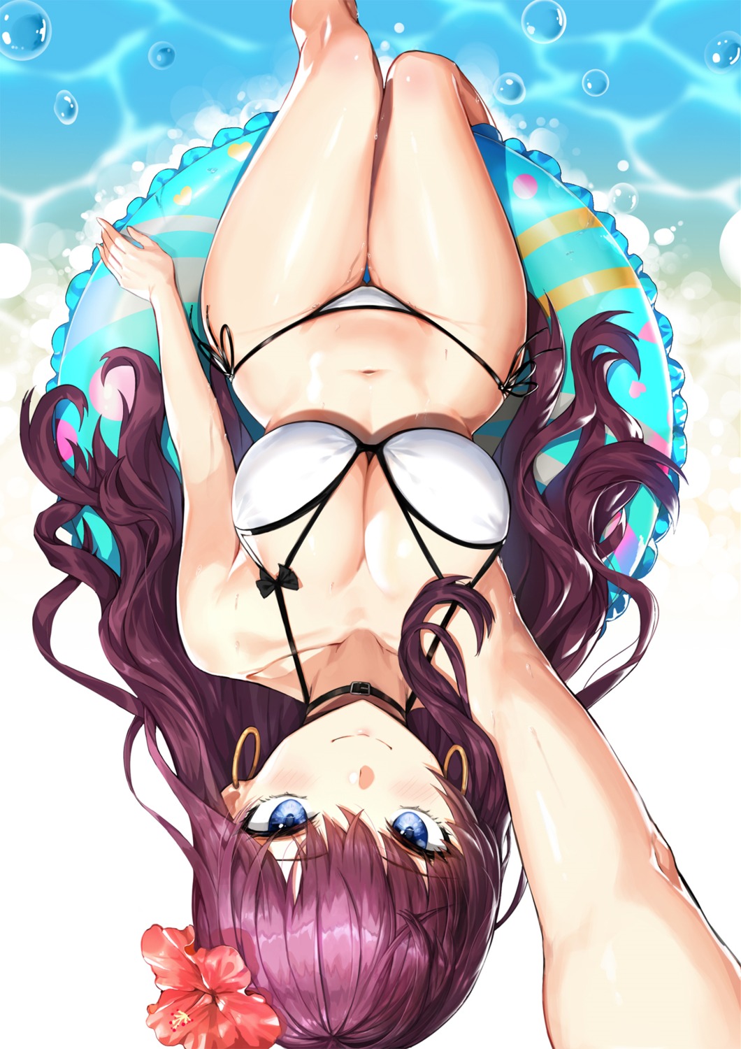 bikini cleavage greem_bang ichinose_shiki swimsuits the_idolm@ster the_idolm@ster_cinderella_girls wet