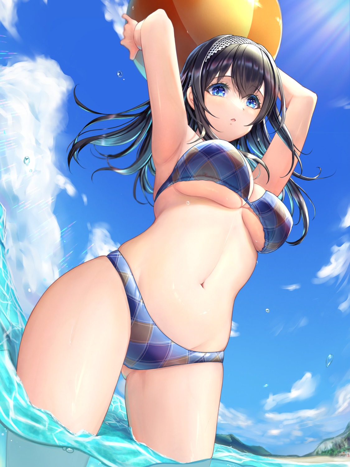 bikini nyome991 sagisawa_fumika swimsuits the_idolm@ster the_idolm@ster_cinderella_girls wet