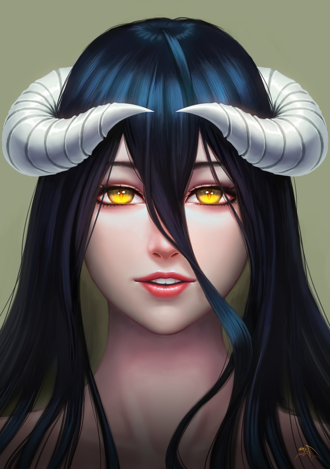 albedo_(overlord) darkmuleth horns overlord