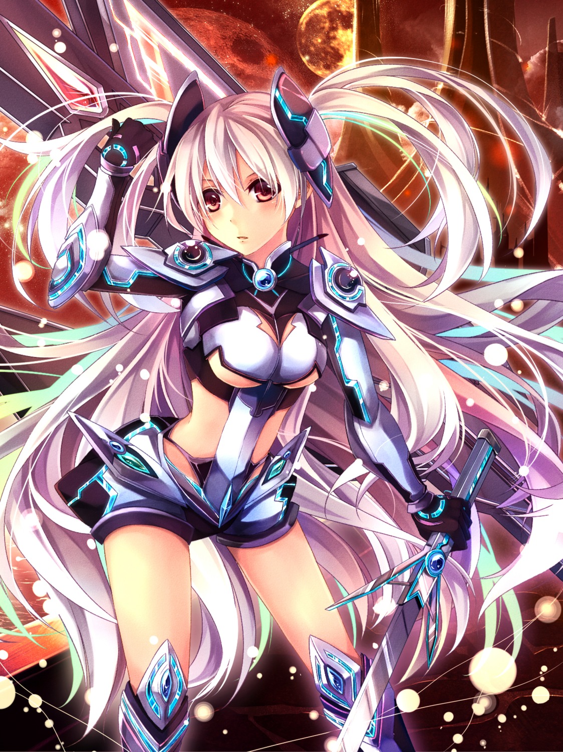 armor mecha_musume mochizuki_shiina sword weapon